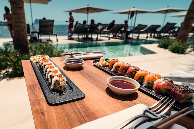 bazén sushi
